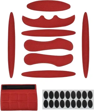 1 Set Cycle Helmet Pads, Padding Kit, Universal Foam Pads for Motorcycle Bike Cycling Helmet (Red)