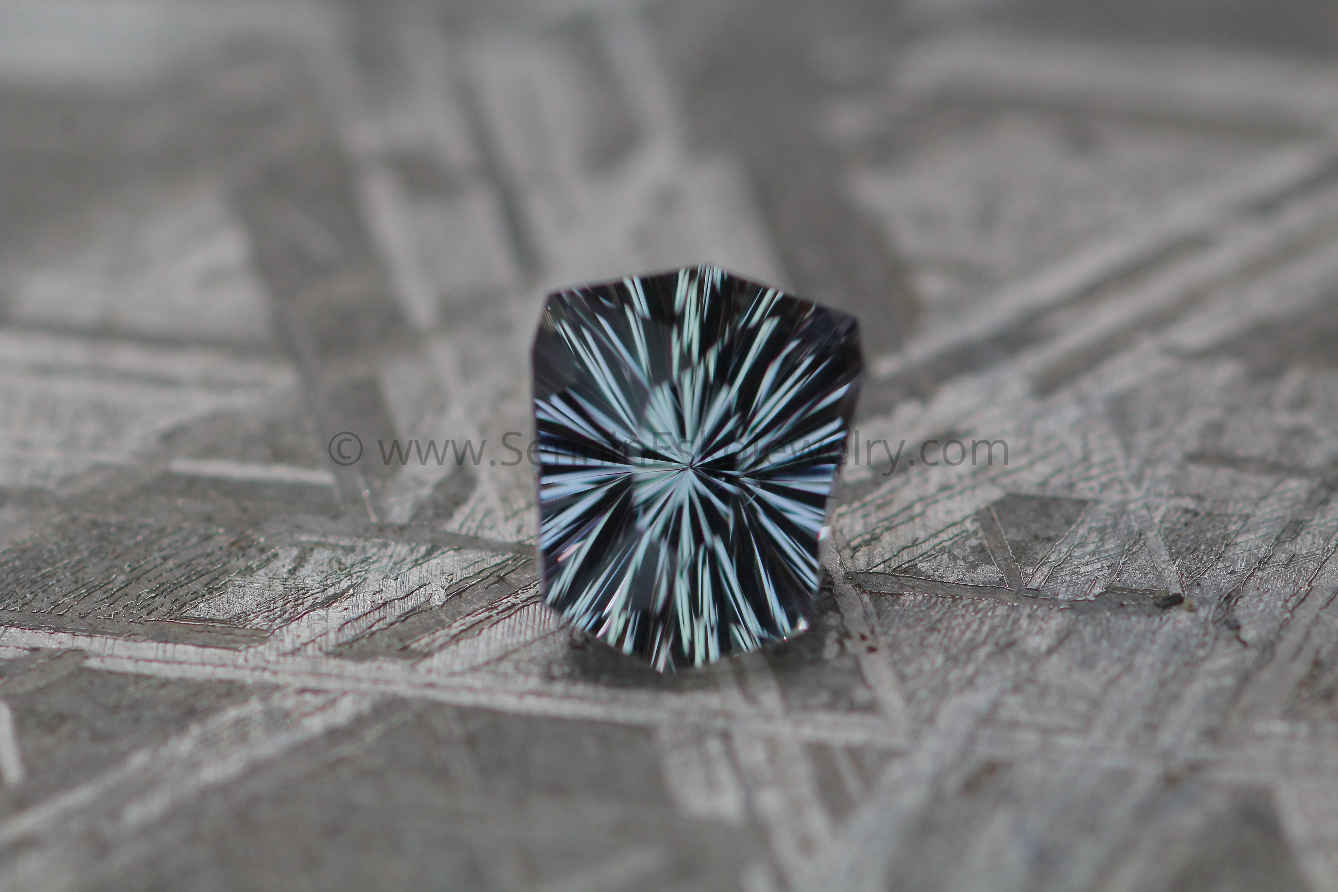 1.14 Carat Gray/Lilac Sapphire Shield - Umba Sapphire - Fantasy Cut, 6.7x5.5mm