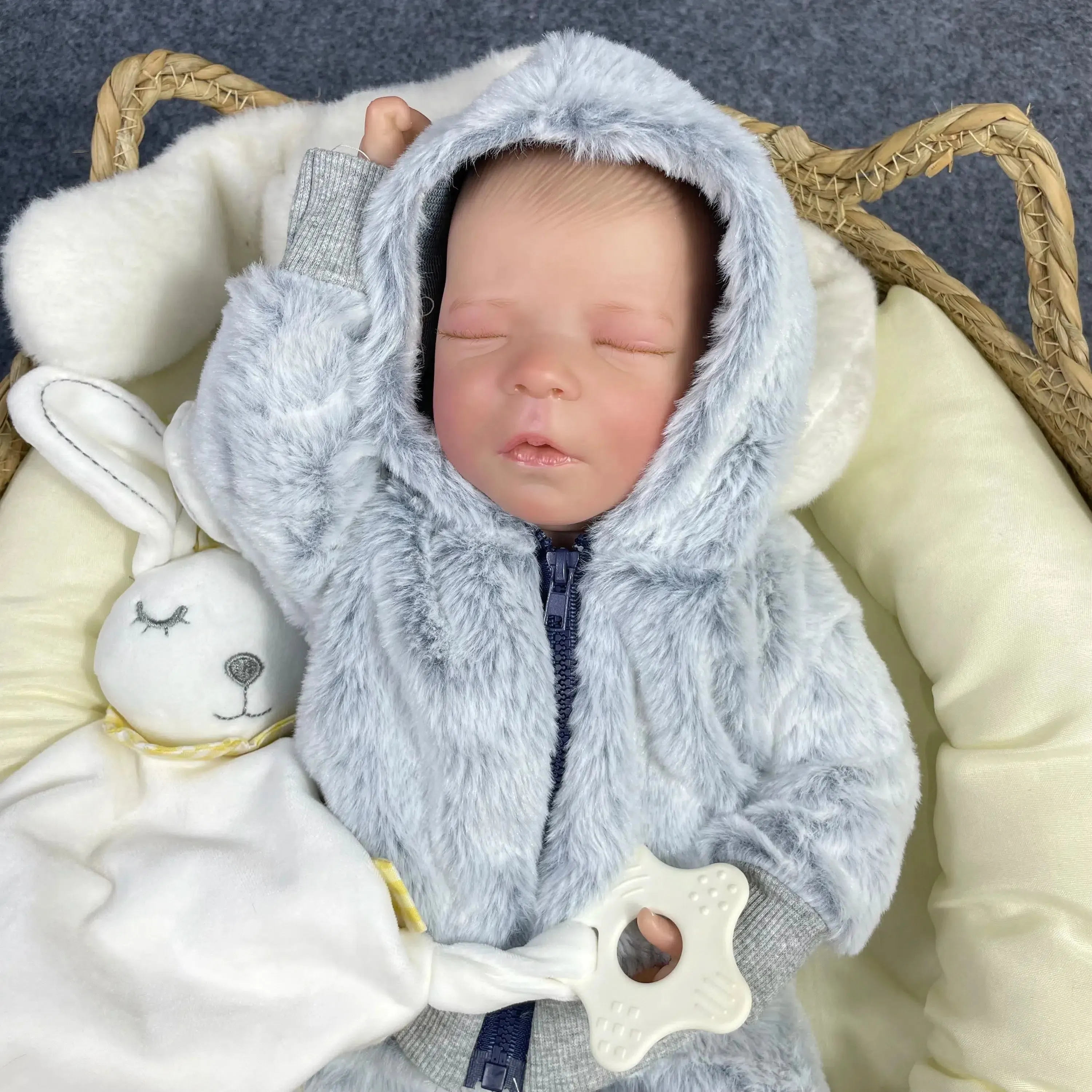 17-Inch Reborn Baby Doll, Full Silicone Vinyl Body, Boy or Girl - Timeless Charm