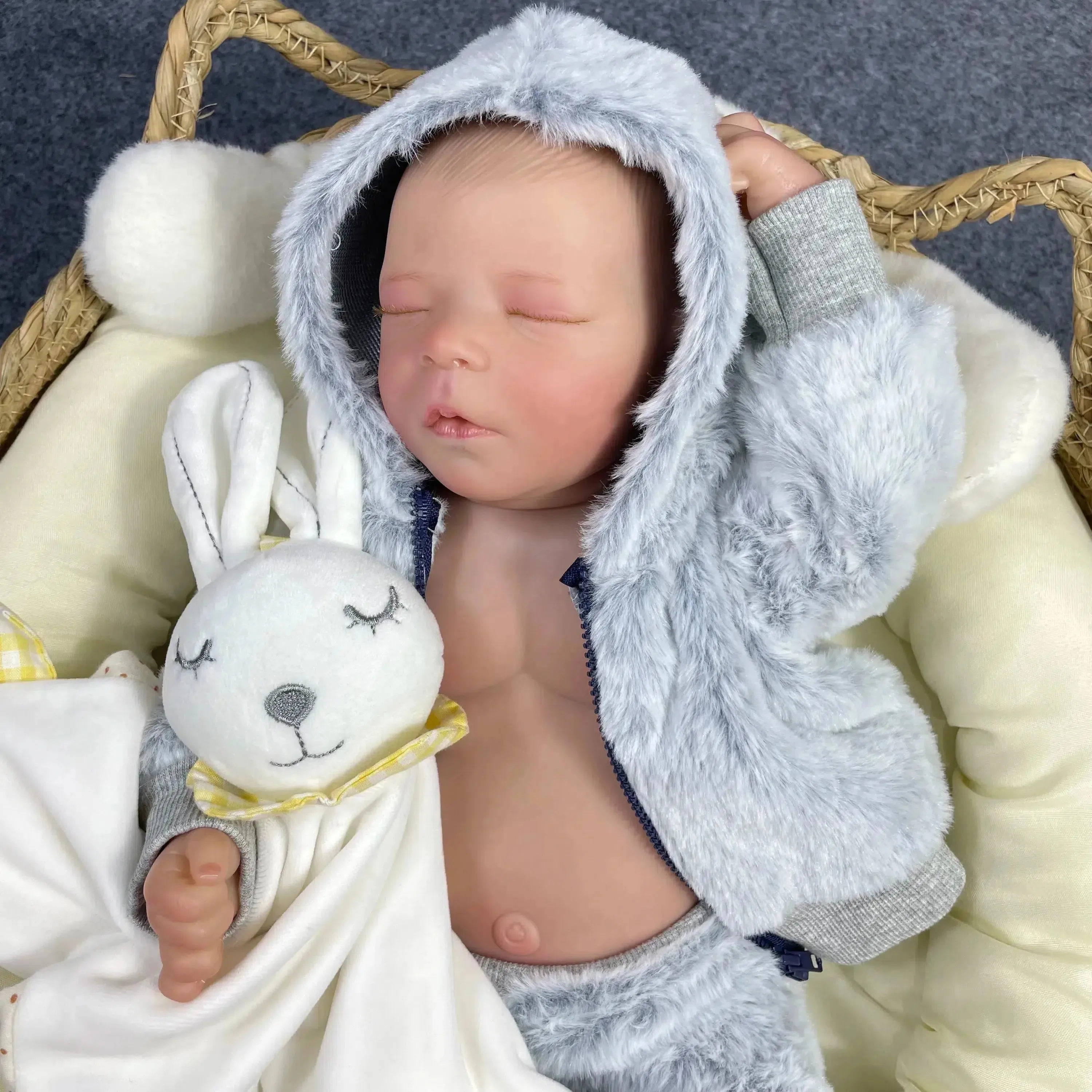 17-Inch Reborn Baby Doll, Full Silicone Vinyl Body, Boy or Girl - Timeless Charm