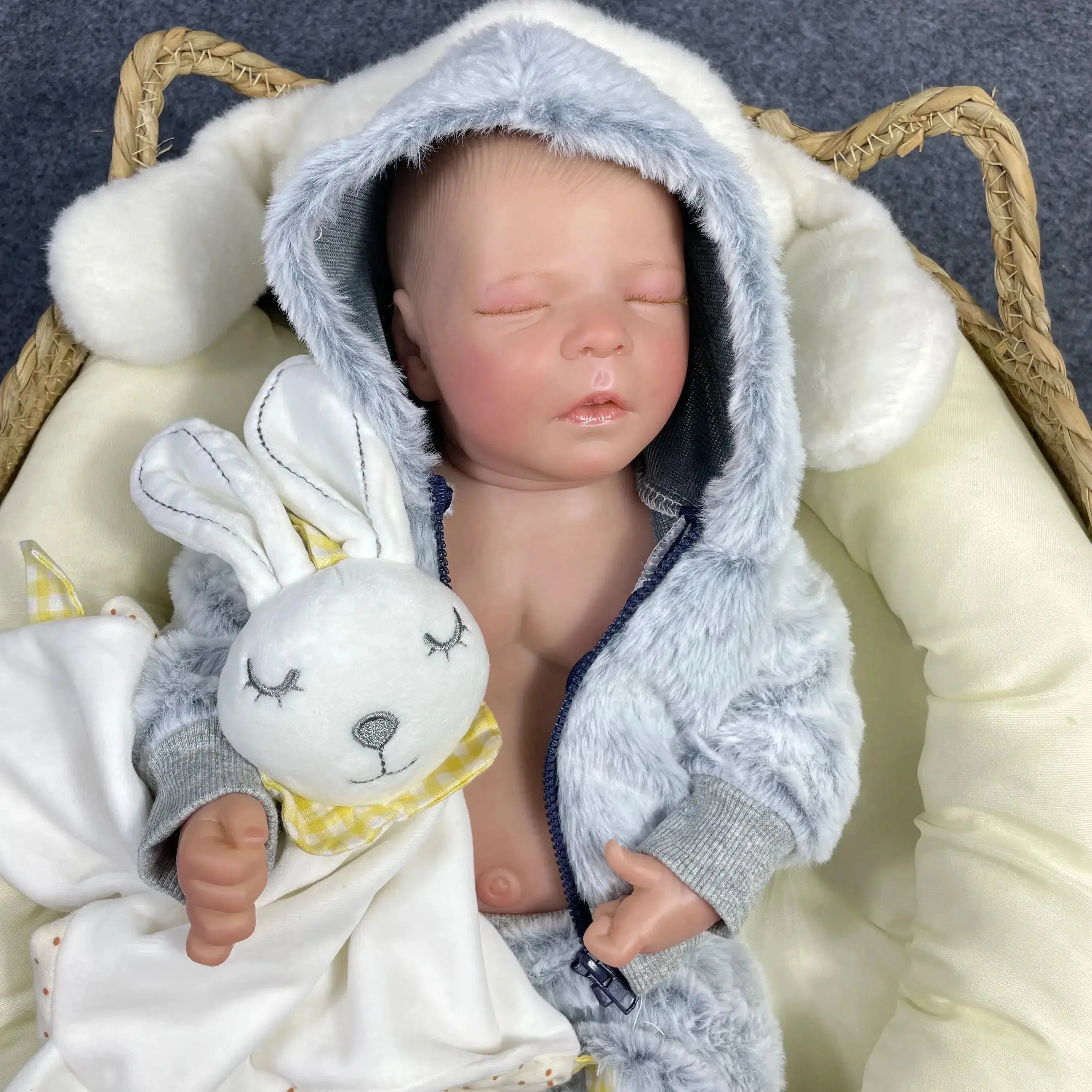 17-Inch Reborn Baby Doll, Full Silicone Vinyl Body, Boy or Girl - Timeless Charm