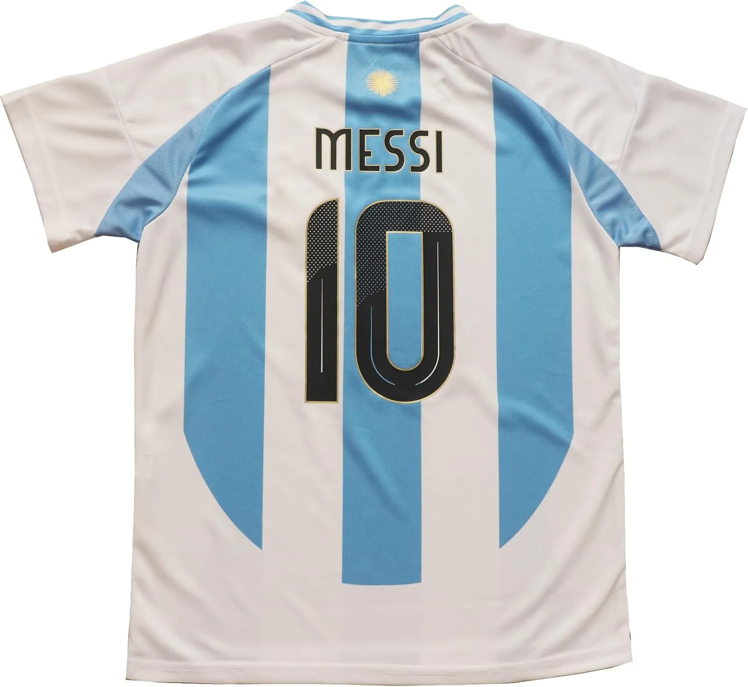 2024 Argentina #10 Leo. Copa-America Home Kids Football Soccer Jersey/Shorts/Socks Kit Youth Sizes