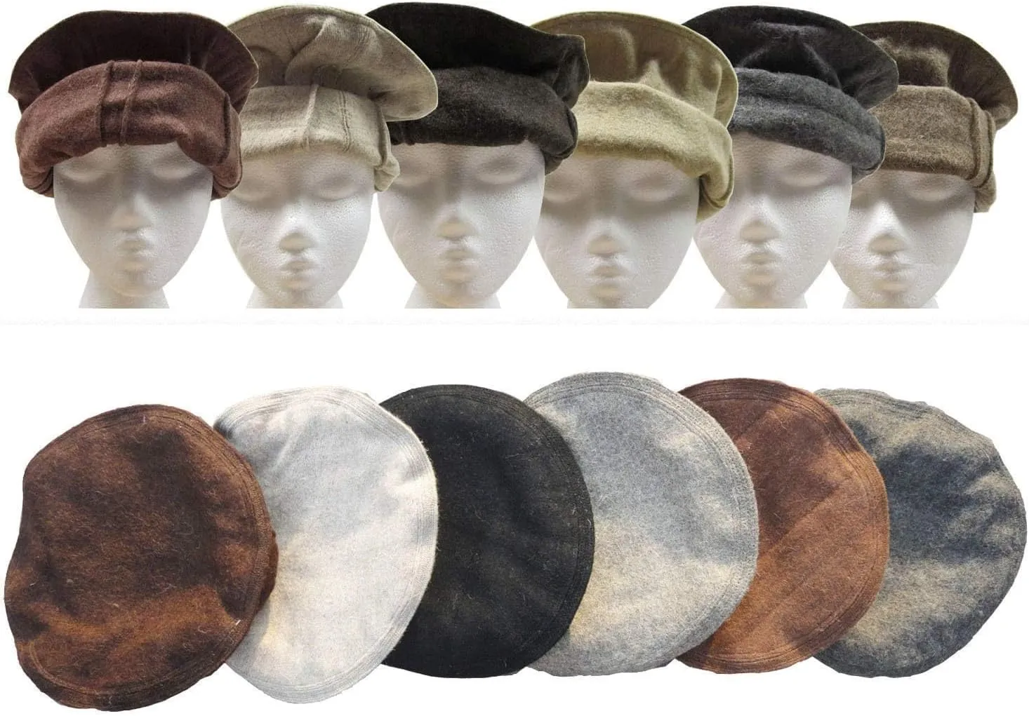 Afghani Handmade Hat Chitrali Pakol Cap Peshawari Gift 100% Wool