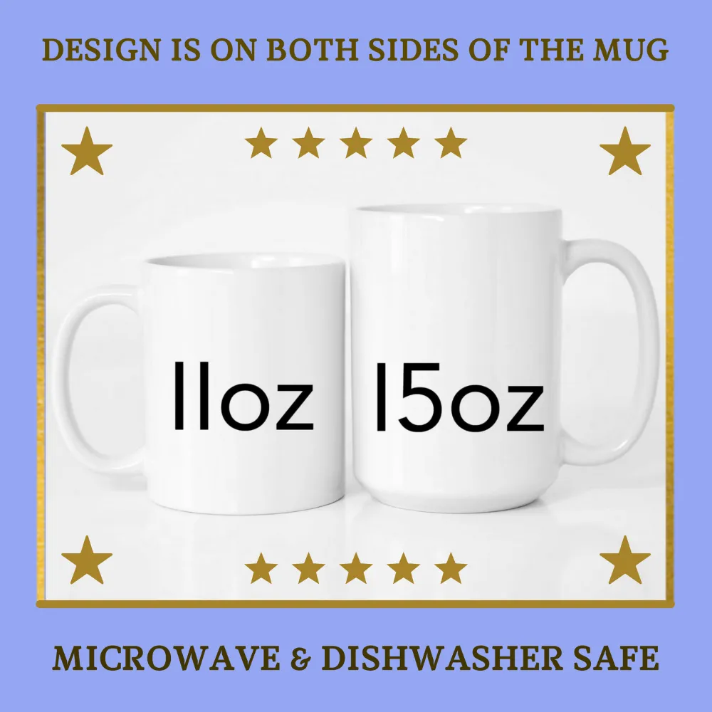 American flag butterfly white coffee mug, lioness-love