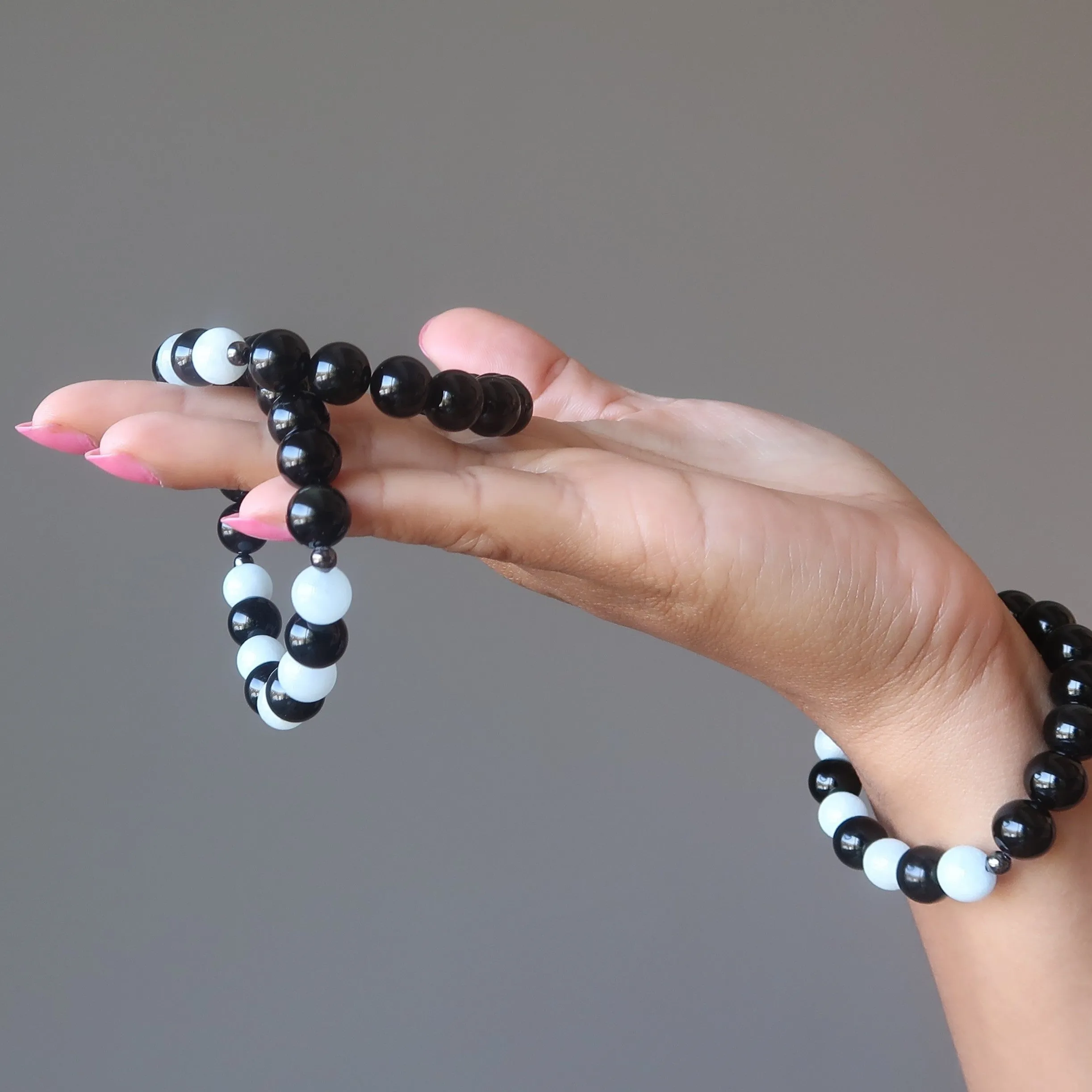 Aquamarine Rainbow Obsidian Bracelet Magic