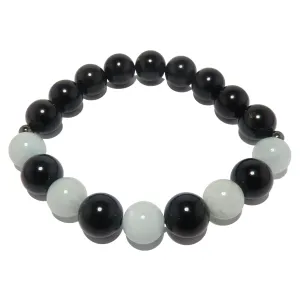 Aquamarine Rainbow Obsidian Bracelet Magic