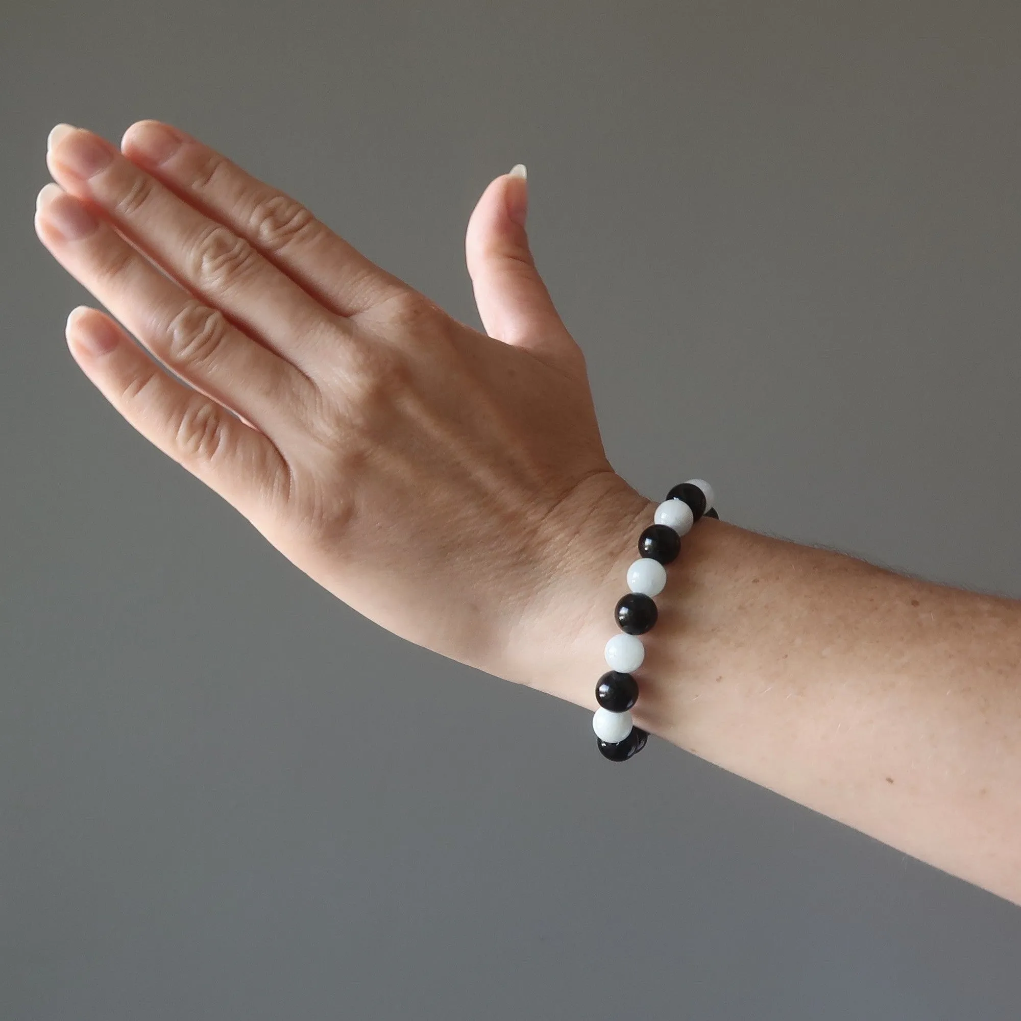 Aquamarine Rainbow Obsidian Bracelet Magic