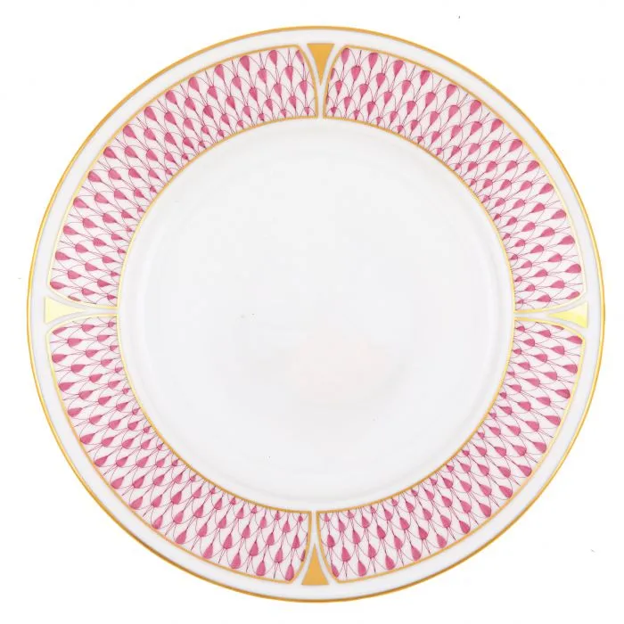 Art Deco Raspberry Salad Plate