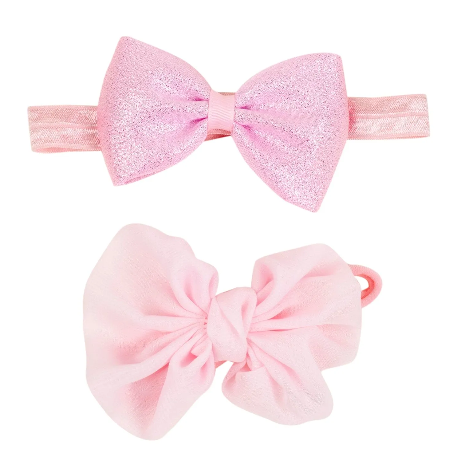 Baby Moo Born To Shine Infant Girl 4-Piece Gift Hairband And Socks Set - Pink