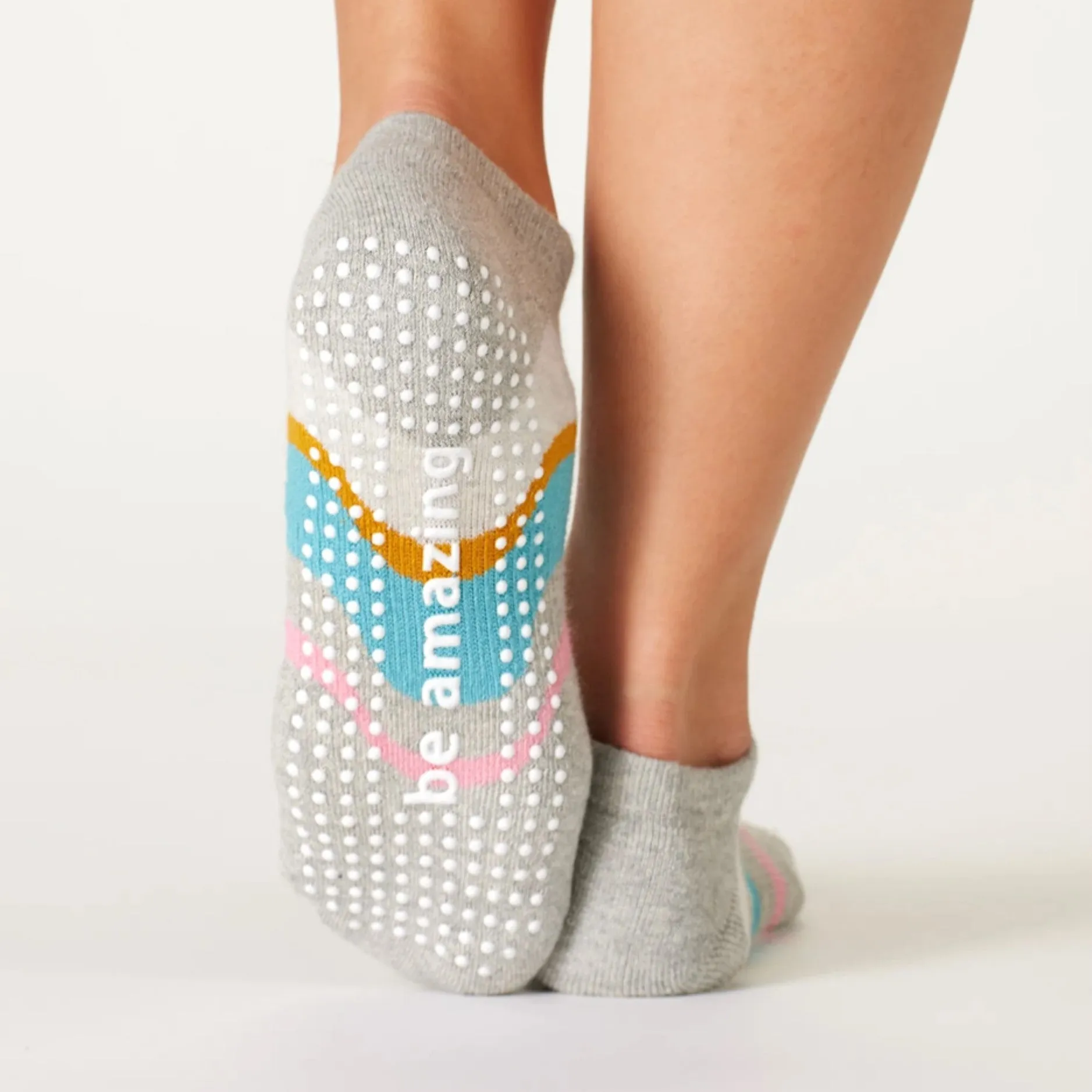 Be Amazing Grip Socks - Whimsy Ranier (Barre/Pilates)