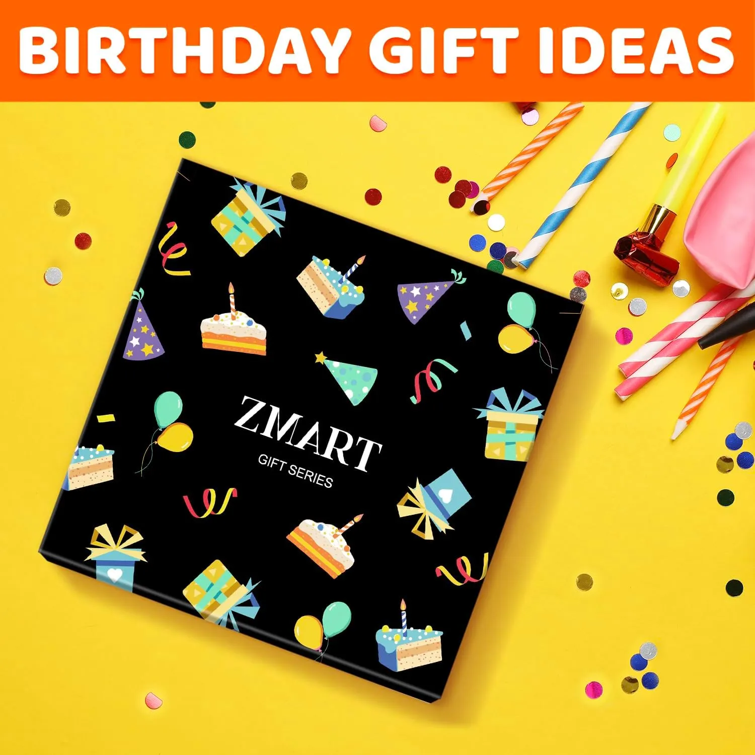 Birthday Gifts for Boys Age 5-12 - Socks for Boys Girls 5-12 Years Old, Birthday Gift Ideas with Box in Black