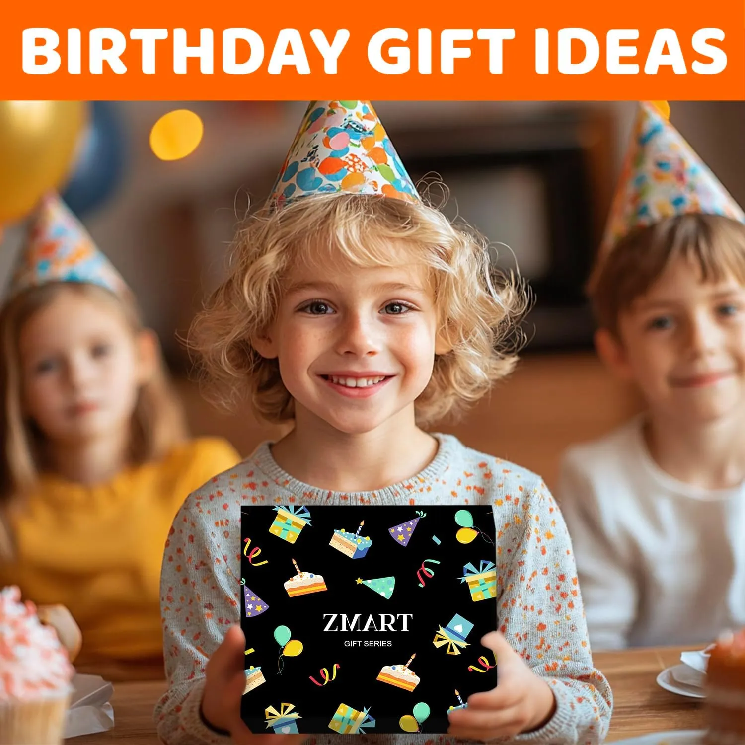 Birthday Gifts for Boys Age 5-12 - Socks for Boys Girls 5-12 Years Old, Birthday Gift Ideas with Box in Black