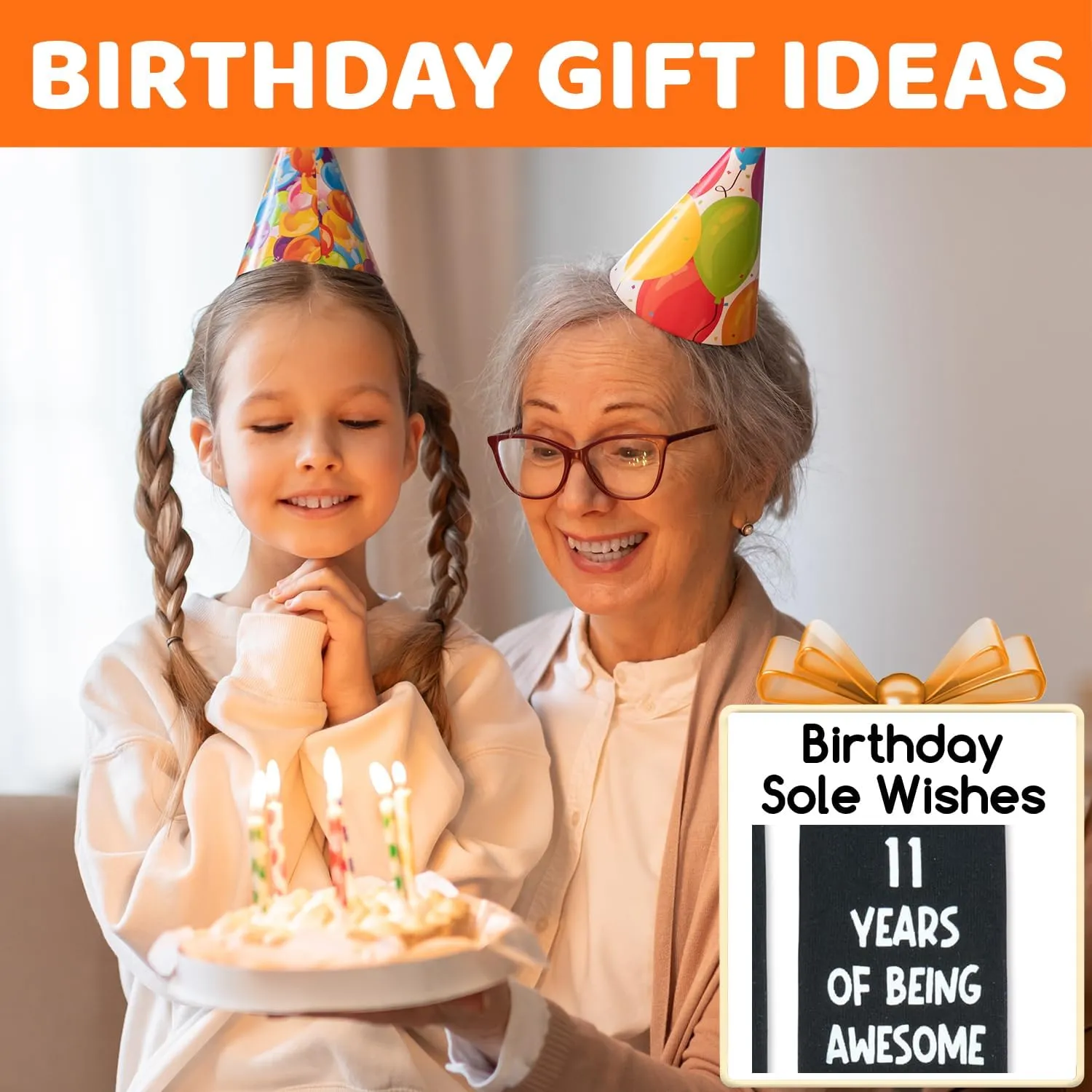 Birthday Gifts for Boys Age 5-12 - Socks for Boys Girls 5-12 Years Old, Birthday Gift Ideas with Box in Black