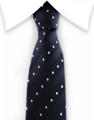 Black & White Polka Dot Skinny Tie