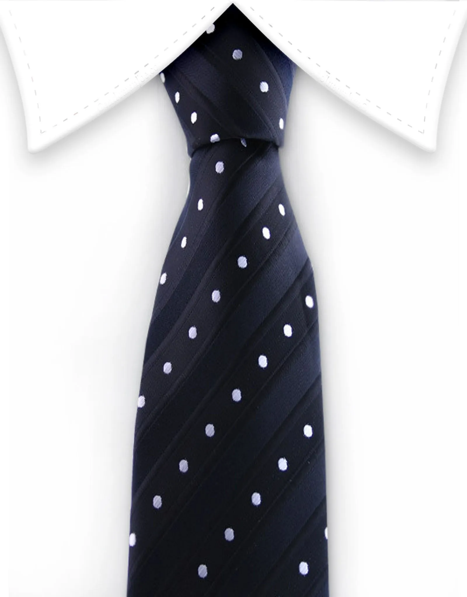 Black & White Polka Dot Skinny Tie