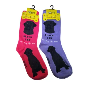 Black Labrador Women's Crew Socks