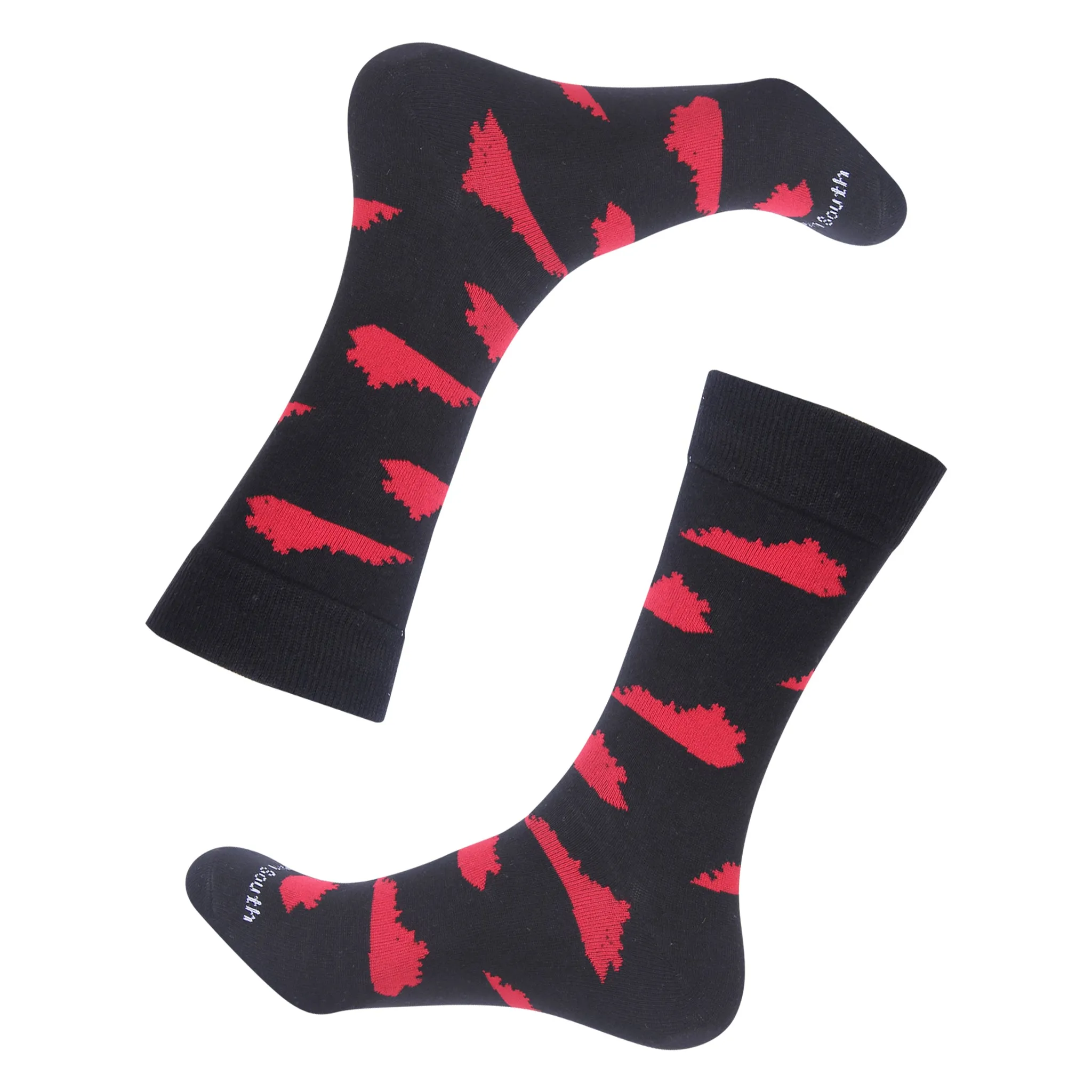 Black/Red KY Socks