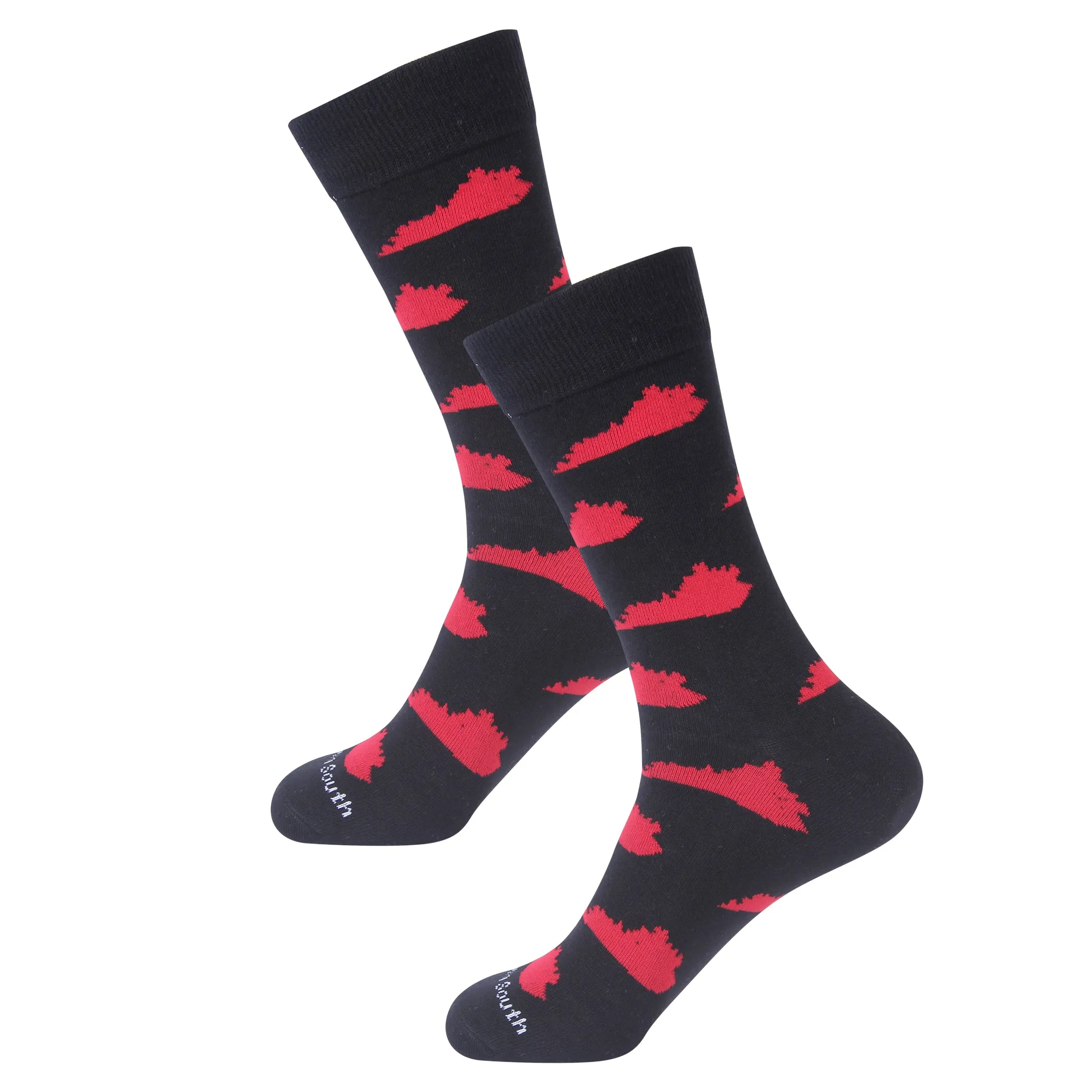 Black/Red KY Socks
