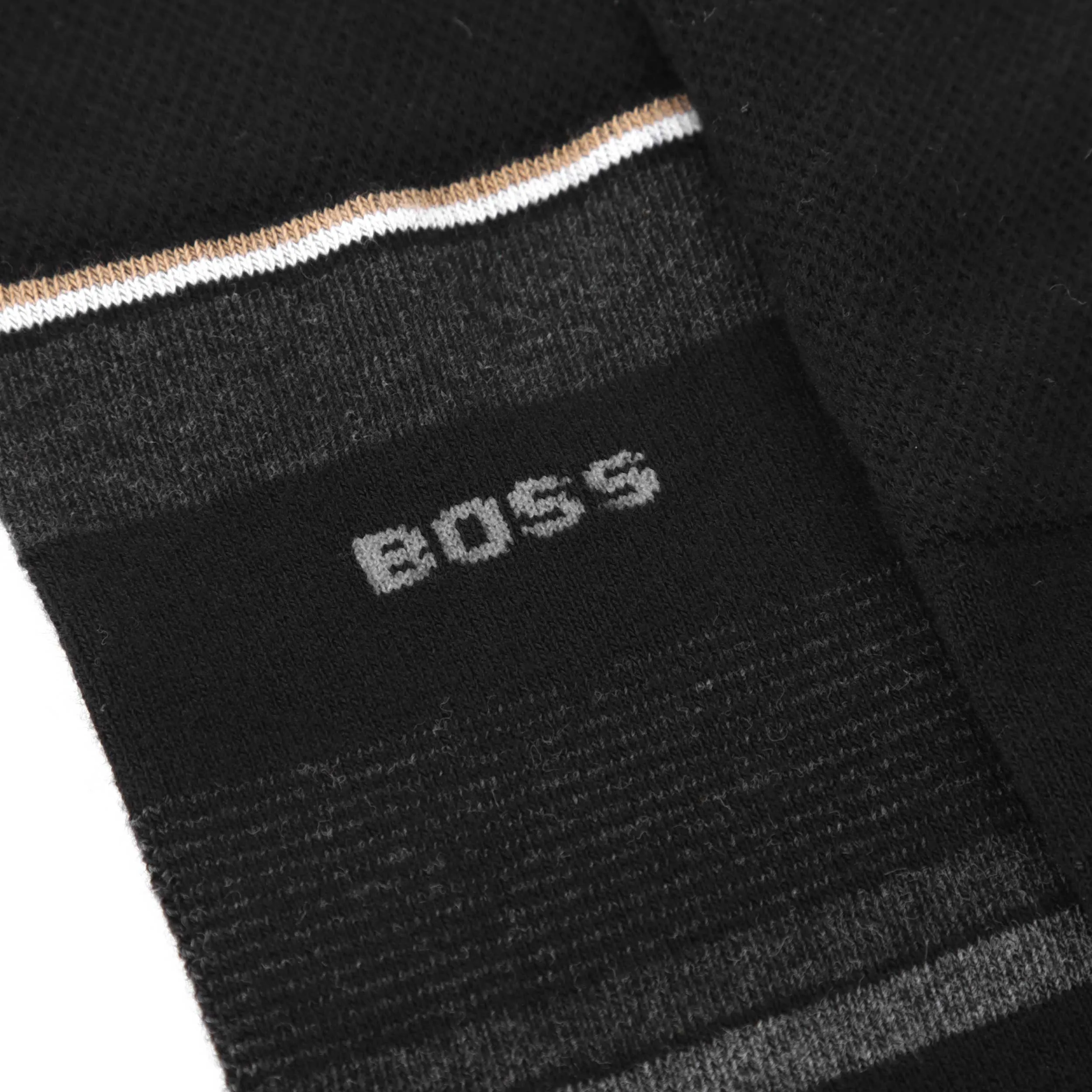 BOSS 2P RS Stripe ViBa Sock in Black