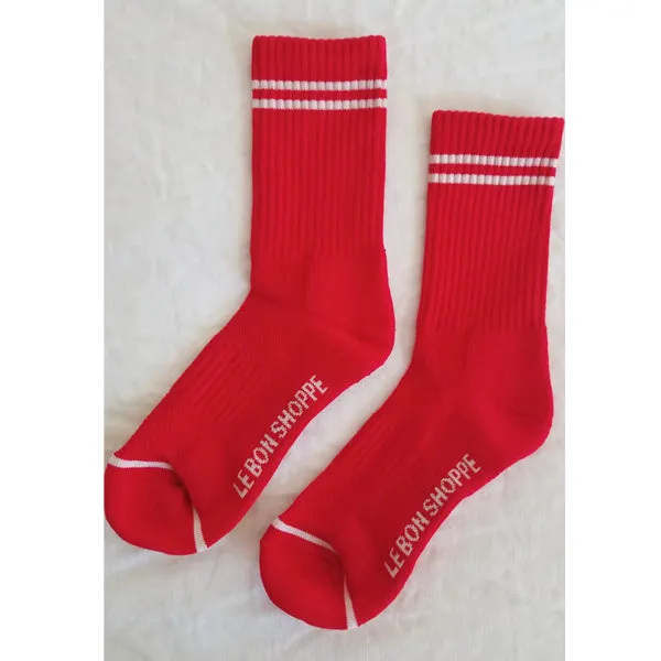Boyfriend Socks - Red