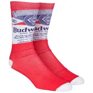 Budweiser King of Beers Genuine Logo Crew Socks