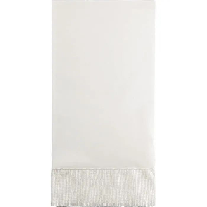 Bulk White 3 Ply Guest Towels (192 per Case)