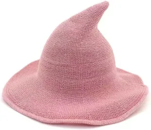 Chendvol Men's and Women's Halloween Witch Wool Hat Knitted Cap for Party Masquerade Cosplay Costume Accessory Daily