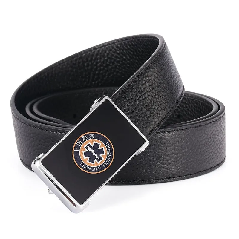 Company Annual Meeting Souvenir Gift Belt Customized Order Smooth Buckle Belt