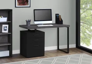 Computer Desk - 48"L / Black / Grey Top Left/Right Facing