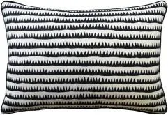 Corfu Stripe Black Pillow by Ryan Studio
