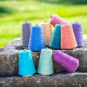 Cotton Fine Cones Fingering Weight Yarn (1/2 lb) | 1000 Yards | 80% Pima Cotton 20% Merino Wool