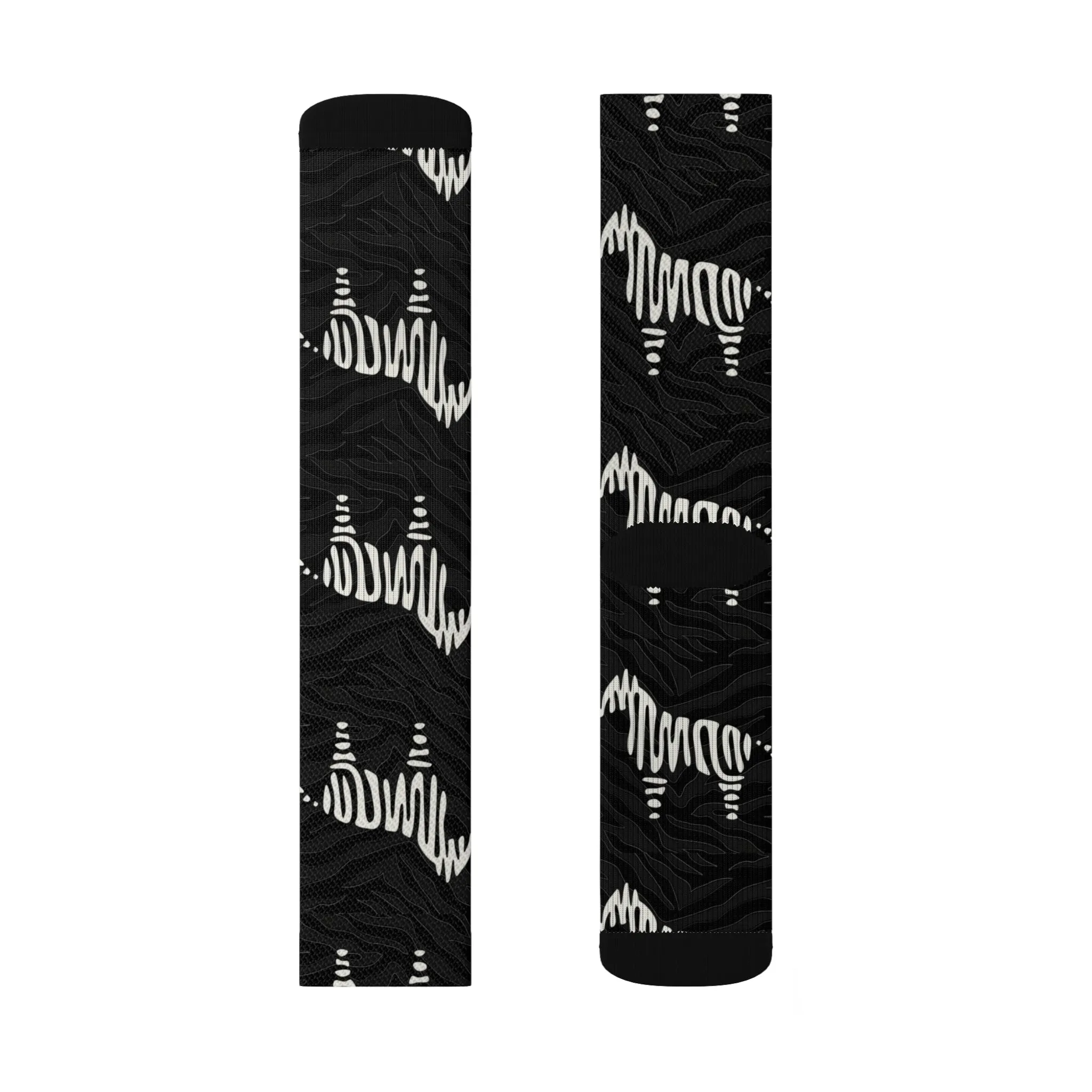 EDS Awareness Zebra Sublimation Socks