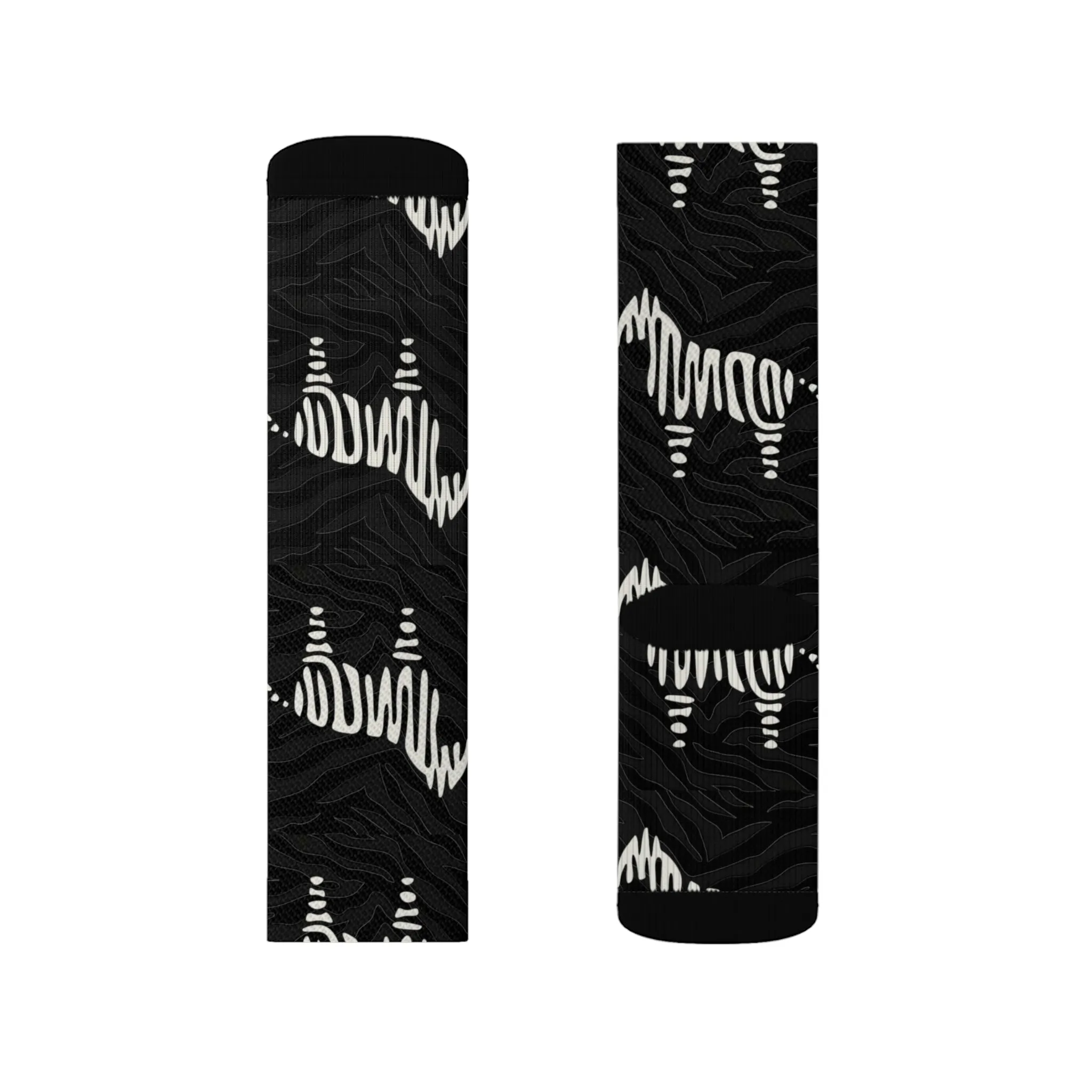 EDS Awareness Zebra Sublimation Socks