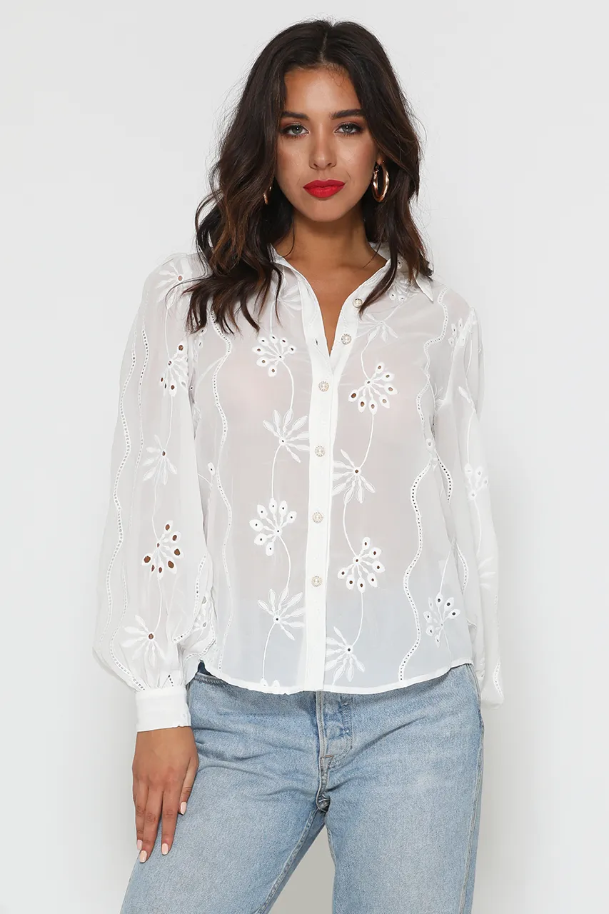 Elise Blouse - White