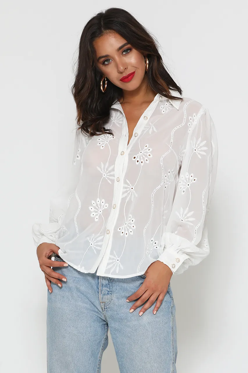 Elise Blouse - White
