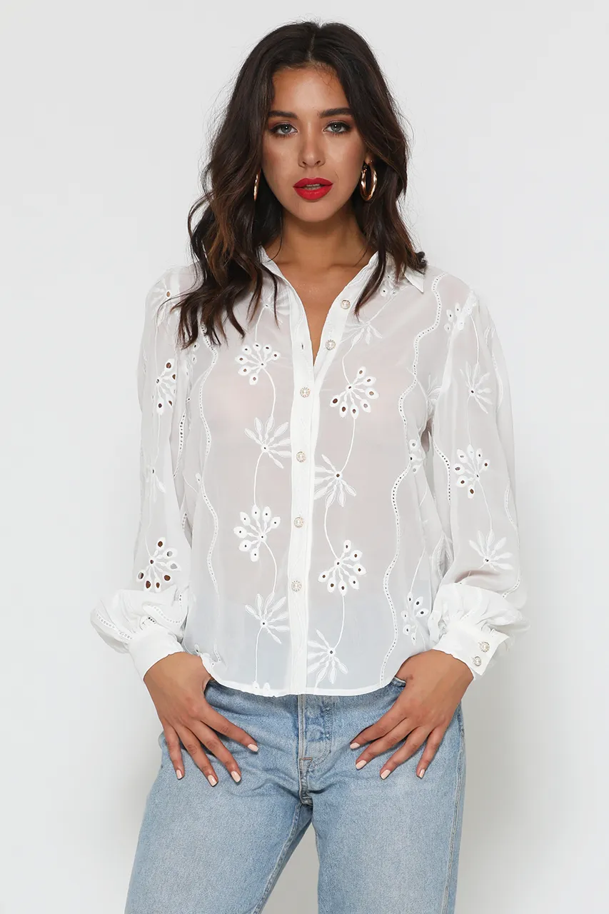 Elise Blouse - White
