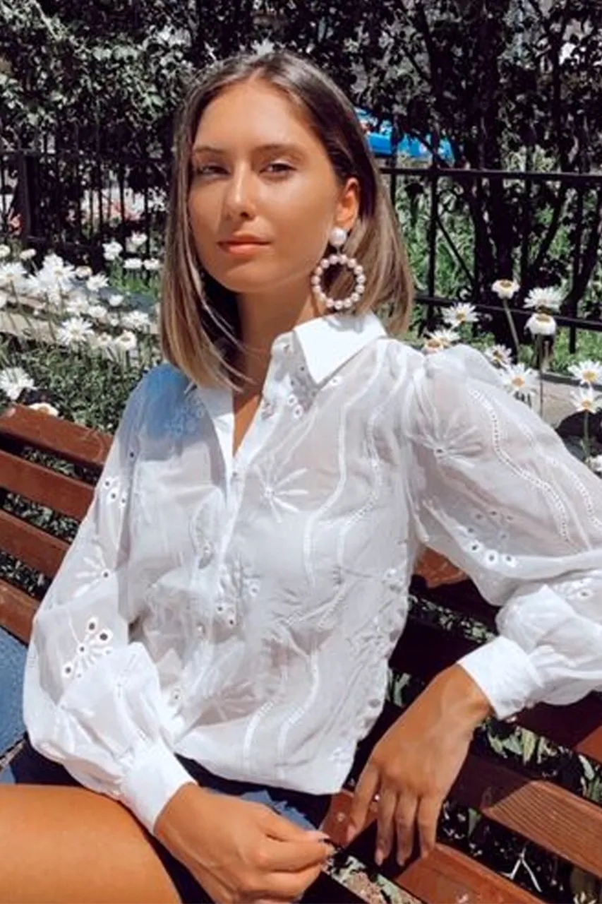 Elise Blouse - White