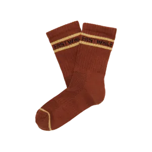 Erstwhile - Crew Logo Sock | Clay