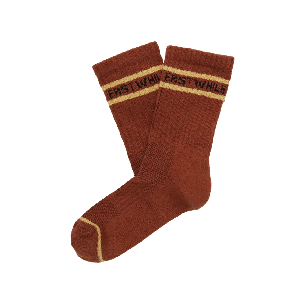 Erstwhile - Crew Logo Sock | Clay