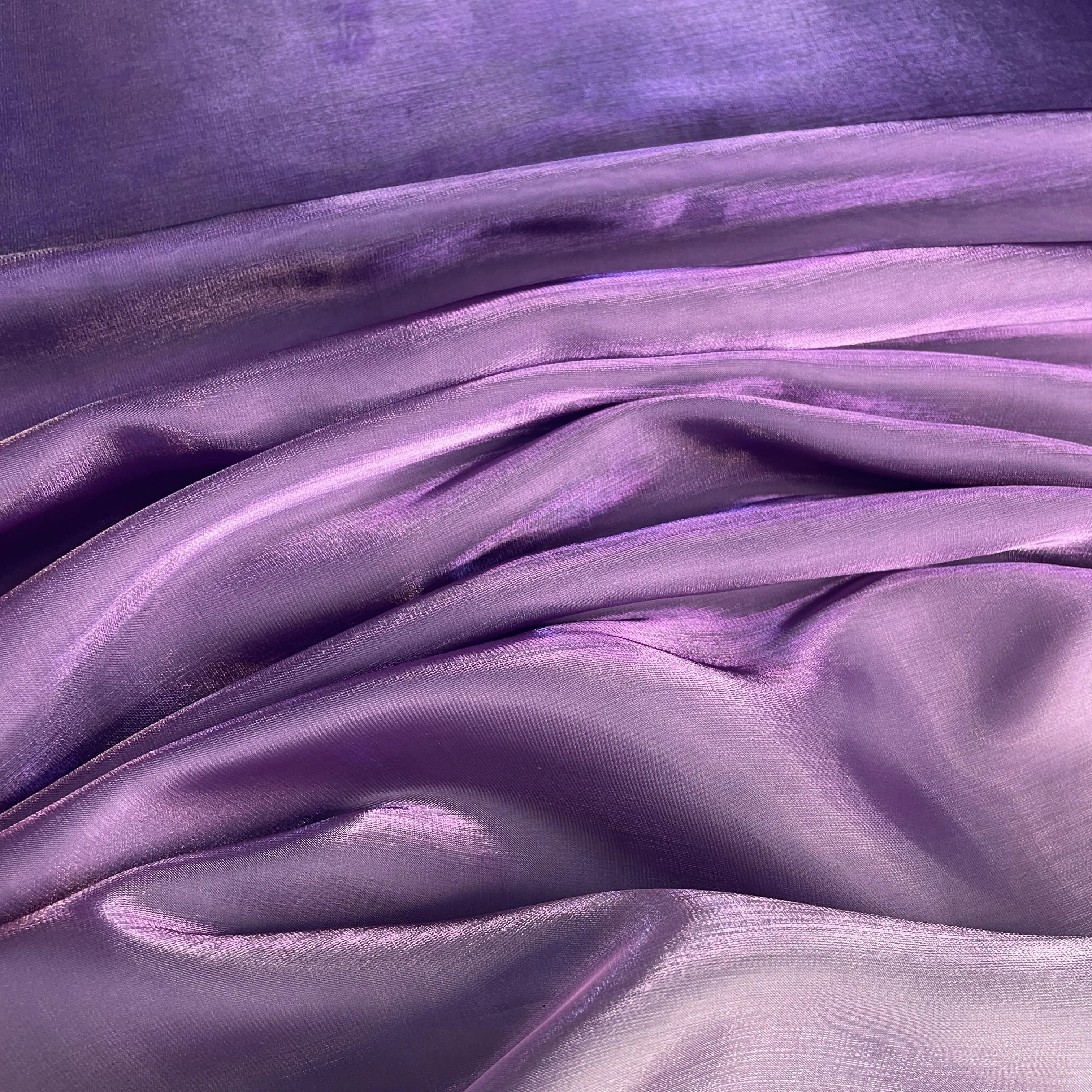Exclusive Purple Ombre Organza Fabric