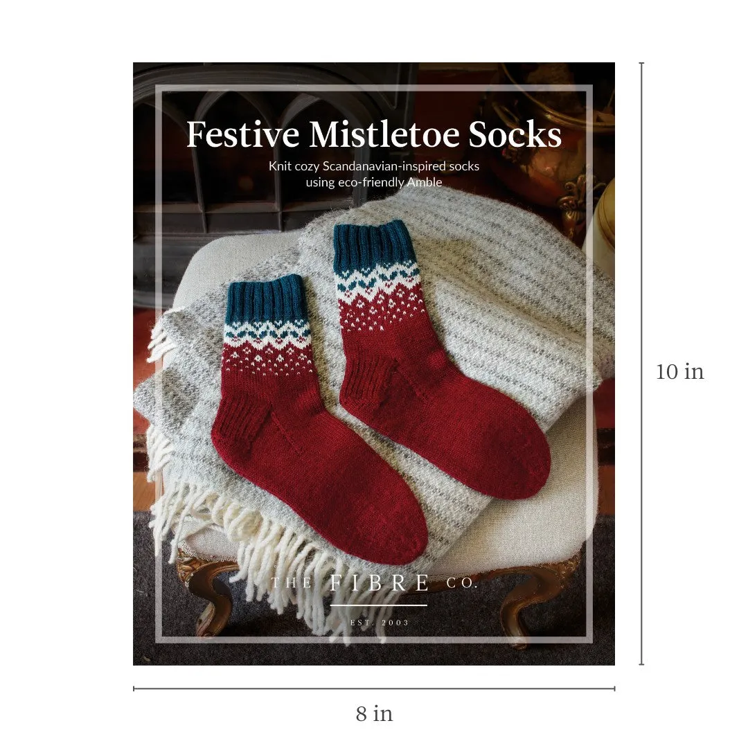 Festive Mistletoe Socks Easel Display