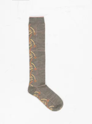 Flower Leap Socks Grey
