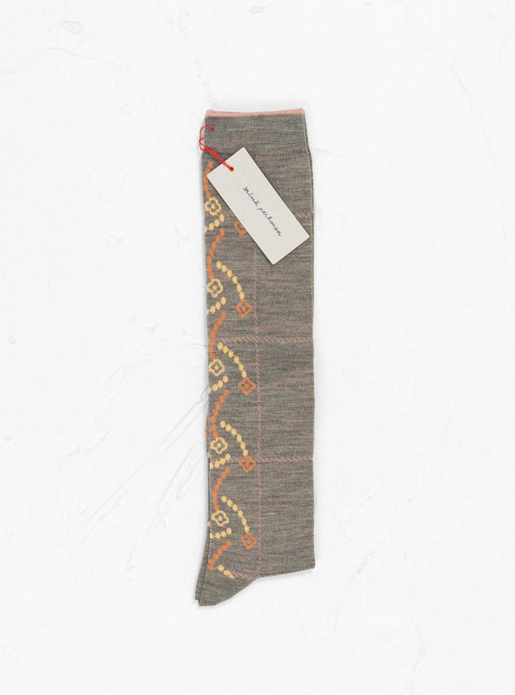 Flower Leap Socks Grey