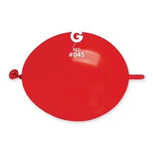 Gemar Latex Balloon #045 Red 6inch 100 Count Solid Color
