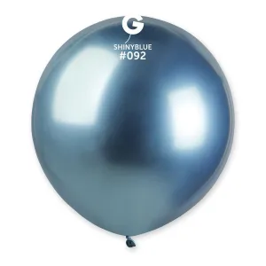 Gemar Latex Balloon #092 Blue 19inch 25 Count Shiny Color