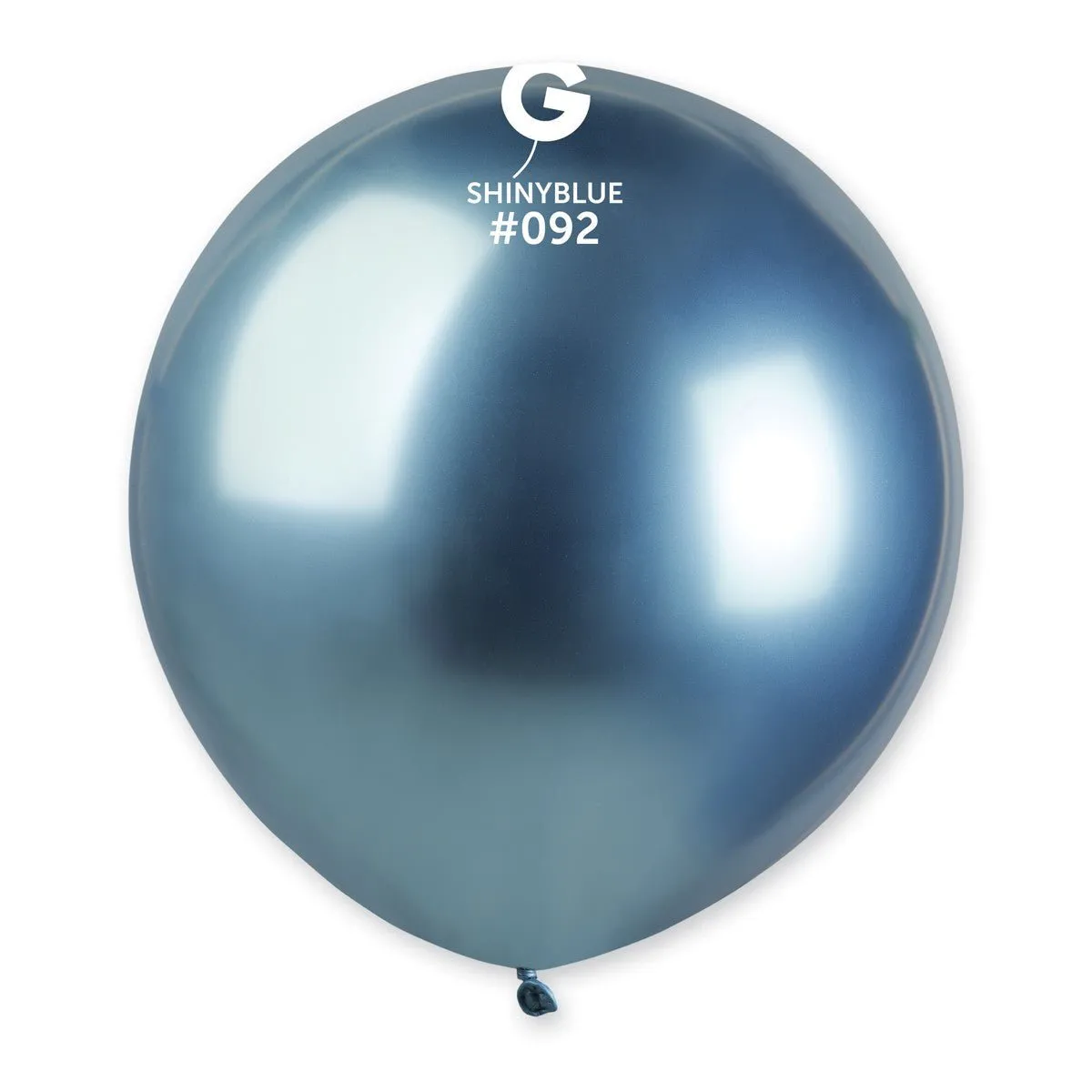 Gemar Latex Balloon #092 Blue 19inch 25 Count Shiny Color
