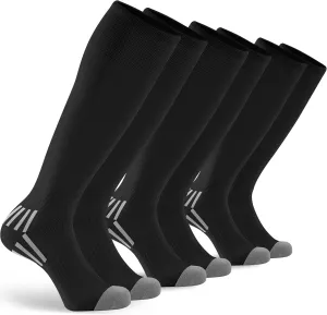 GRAPMKTG 3 Pack Soccer Baseball Softball Socks for Youth Women and Men Knee High Football Socks for Boys Girls