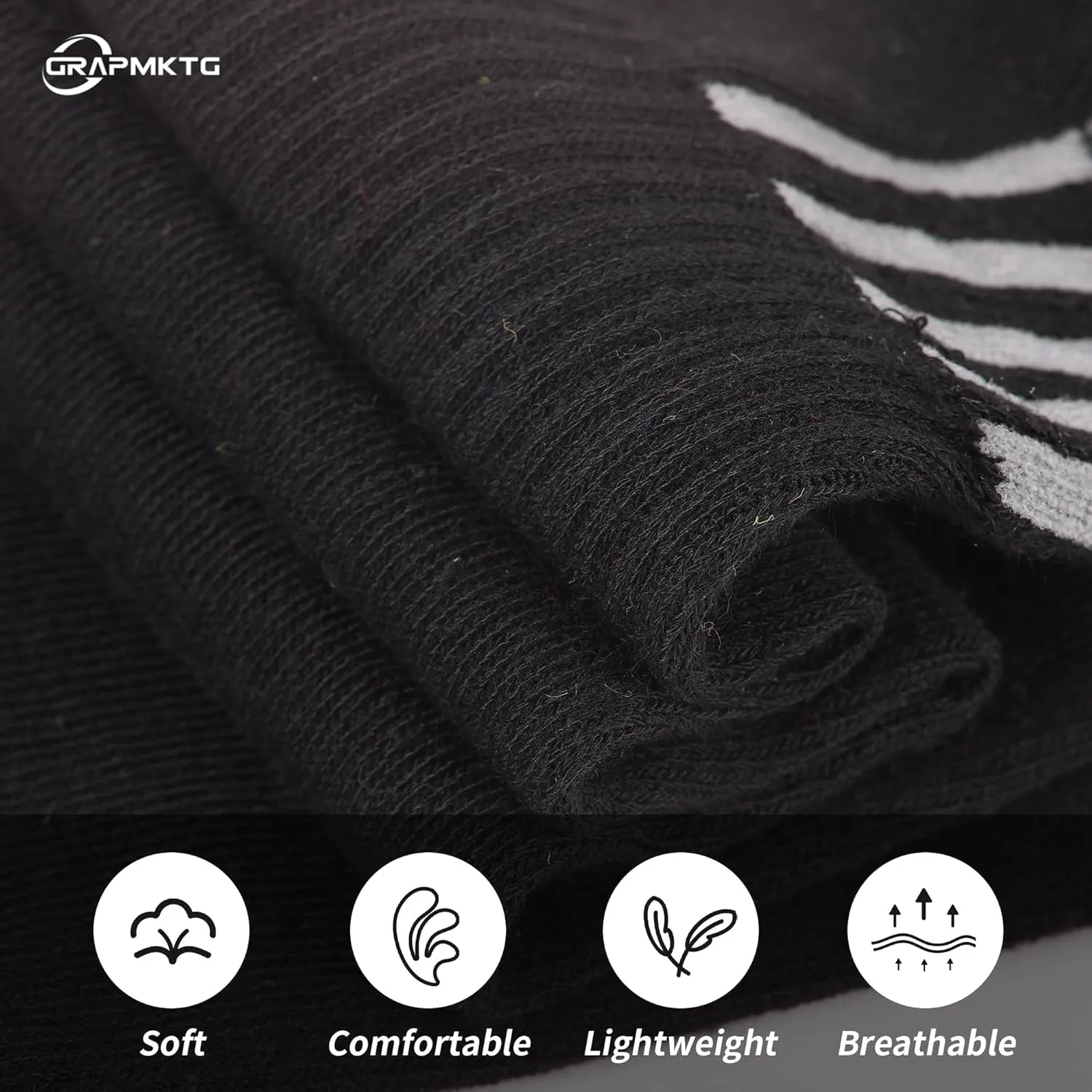 GRAPMKTG 3 Pack Soccer Baseball Softball Socks for Youth Women and Men Knee High Football Socks for Boys Girls