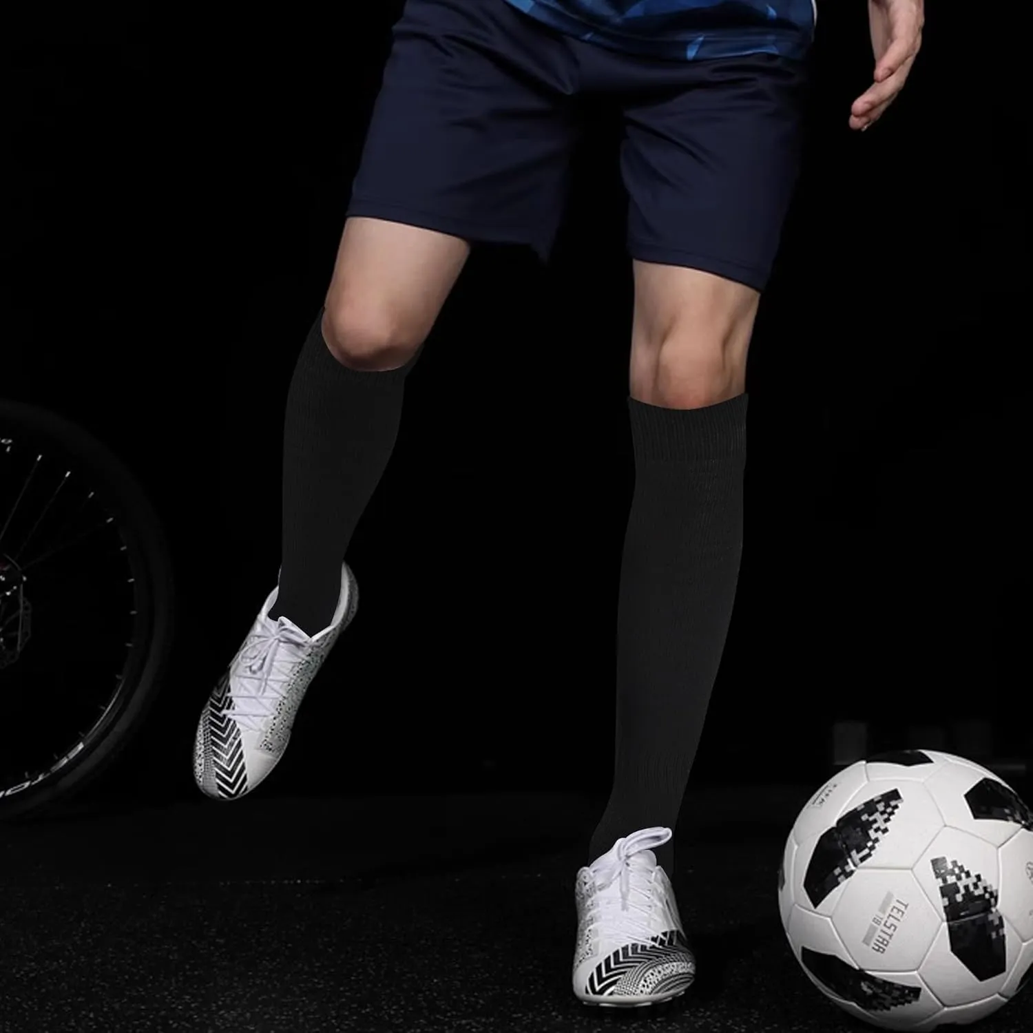 GRAPMKTG 3 Pack Soccer Baseball Softball Socks for Youth Women and Men Knee High Football Socks for Boys Girls