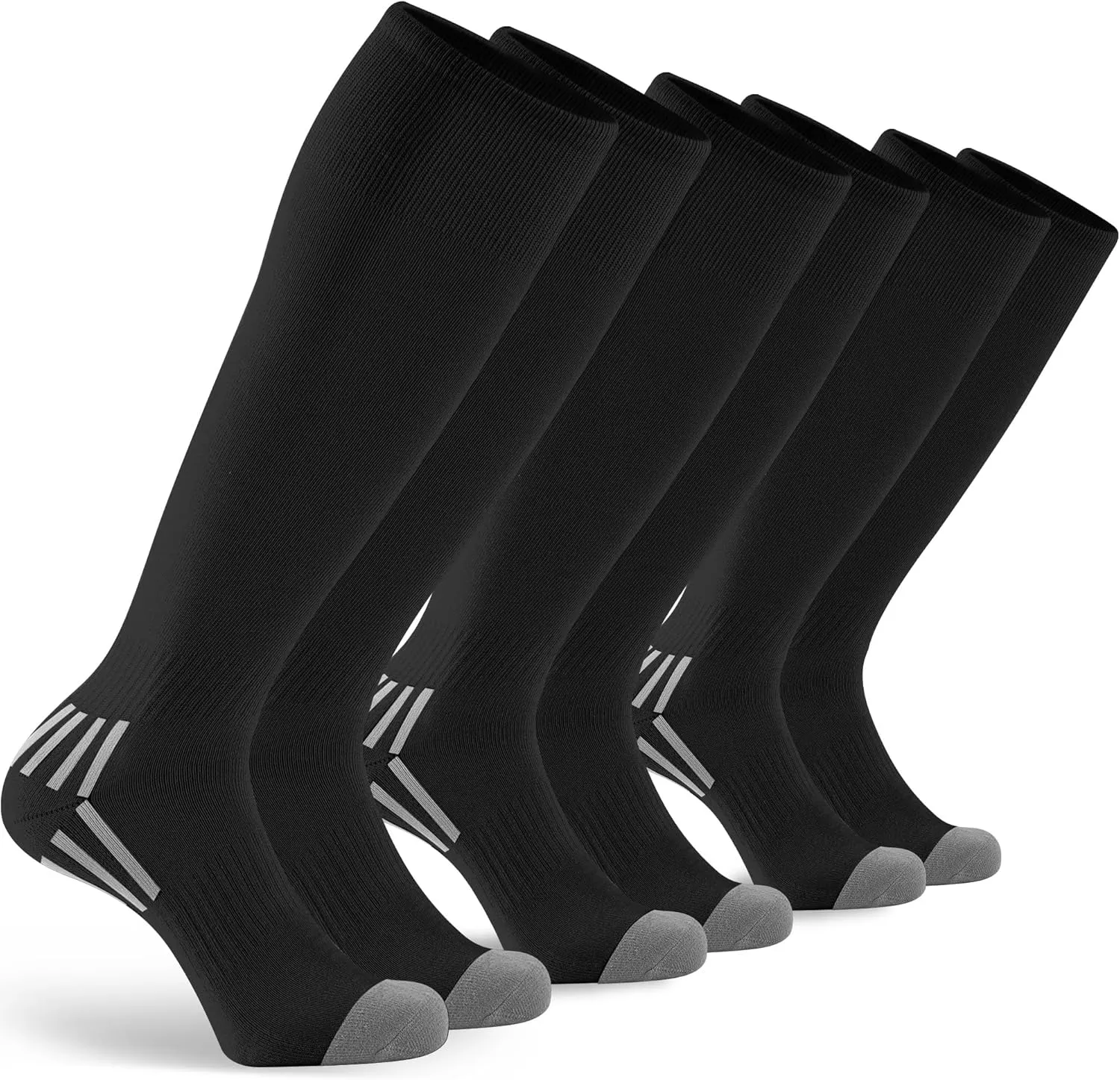 GRAPMKTG 3 Pack Soccer Baseball Softball Socks for Youth Women and Men Knee High Football Socks for Boys Girls